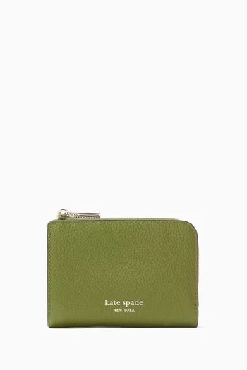 Ava Zip Bifold Wallet in Leather