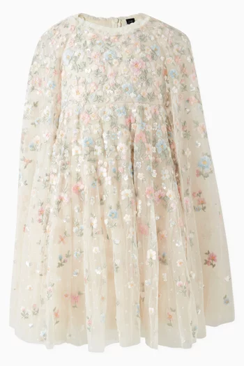 Dahlia Ditsy Cape Dress