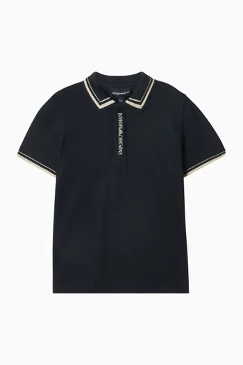 EA Logo Polo Shirt in Cotton