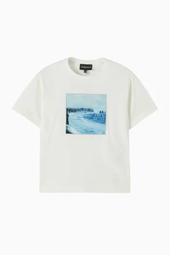 Graphic-print T-shirt in Cotton