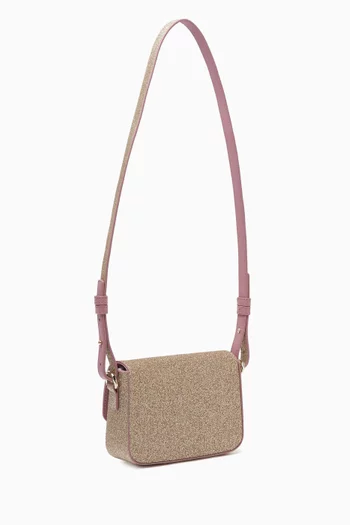 Crossbody Bag in Glitter-fabric