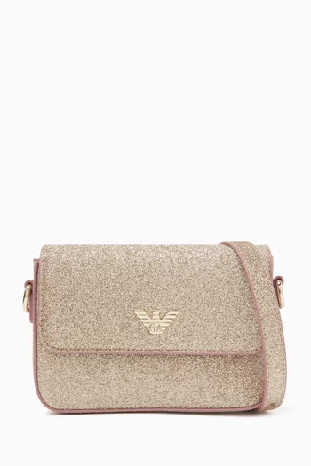 Crossbody Bag in Glitter-fabric