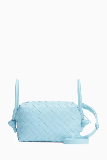 Loop Top-handle Bag in Intrecciato Leather