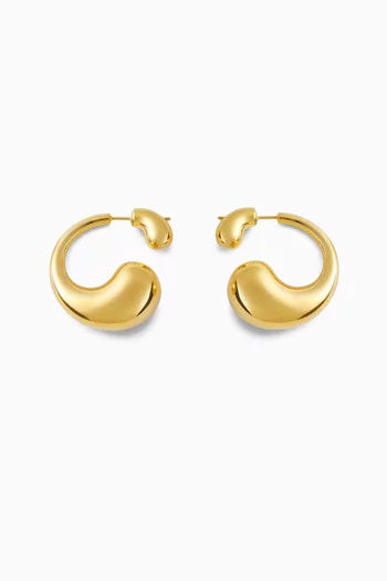Drop Earrings in 18kt Gold-plated Sterling Silver
