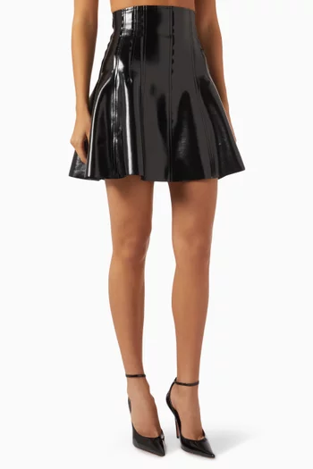Grace Mini Skirt in Vegan Leather