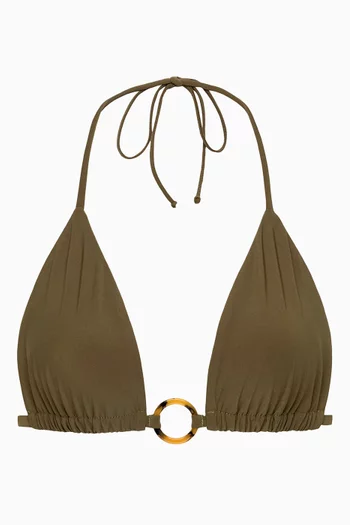 Emma Loop Bikini Top in Stretch Nylon