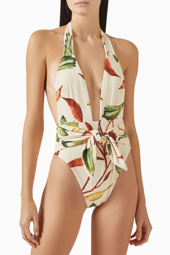 Tropez Tie-up One-piece Swimsuit