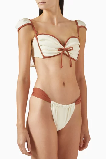 Binded Cabana Bows Bikini Top
