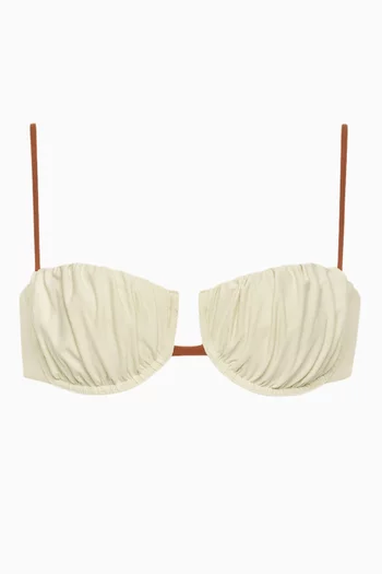 قطعة بيكيني علوية بيتال مبطنة بشريط