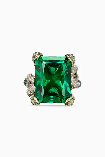 Emerald Cinderella Ring in 18kt Gold Vermeil