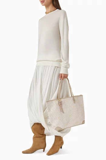 Daily Battle 35 Tote Bag in Halo Canvas & Leather