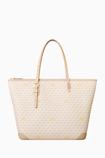 Daily Battle 35 Tote Bag in Halo Canvas & Leather