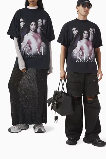 Unisex Kim K Oversized T-shirt in Cotton