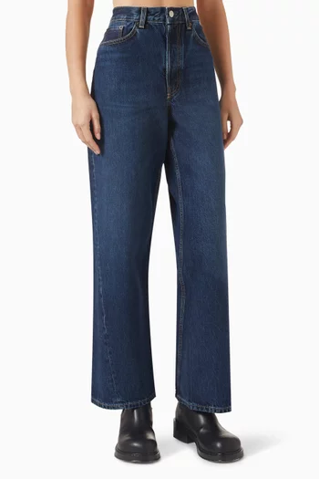 Facade Straight-leg Jeans in Cotton-denim