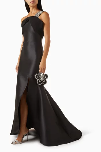 Embellished Mermaid Gown in Mikado