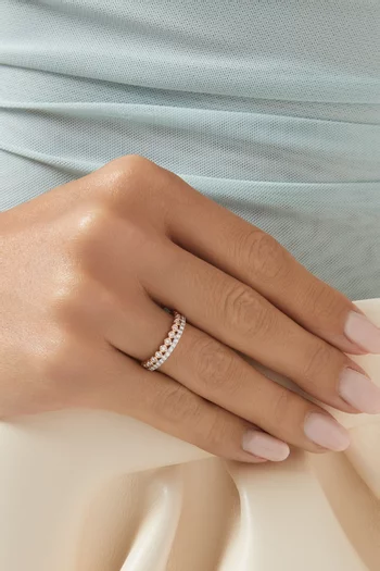 Diamond Ring in 18kt Rose Gold