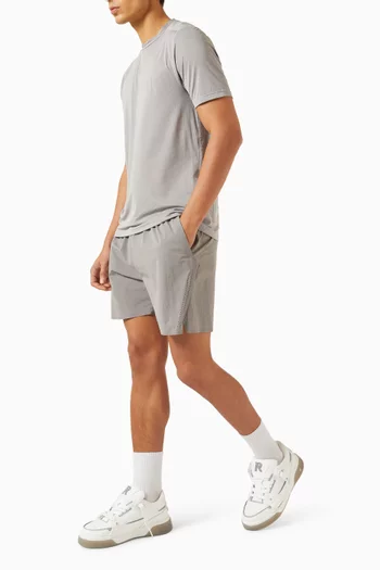 شورت رياضي بطبعة رقم 247‏ نايلون مطاطي