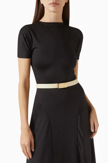 حزام بإبزيم على شكل حرف B‏ جلد