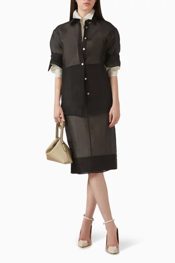 تنورة لوسيان متوسطة الطول حرير