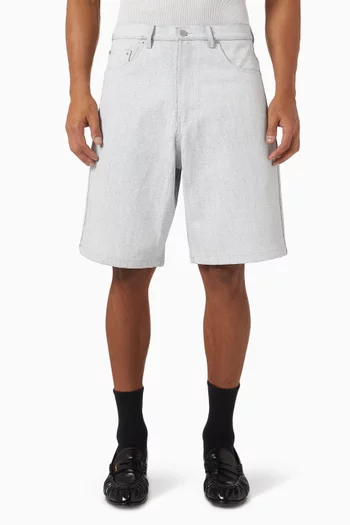 شورت وايت اوت فضفاض دينم