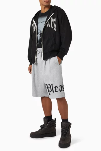 OE Wide Shorts in Cotton-blend