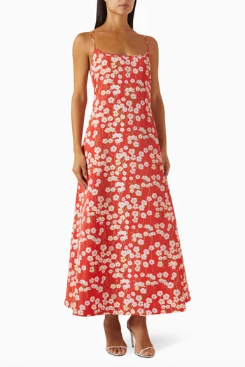 Nicky Floral-print Maxi Dress in Viscose