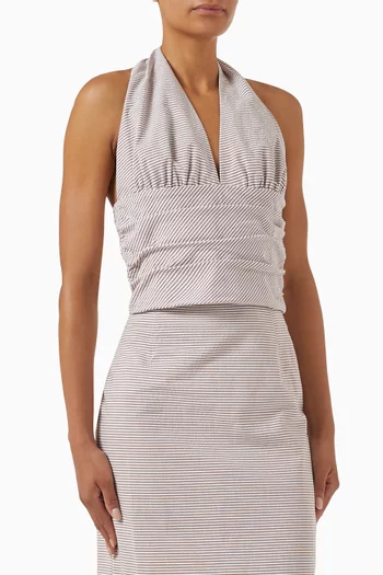 Marilyn Stripe Top in Cotton