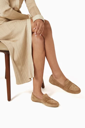 Giorgia Flat Loafers in Suede