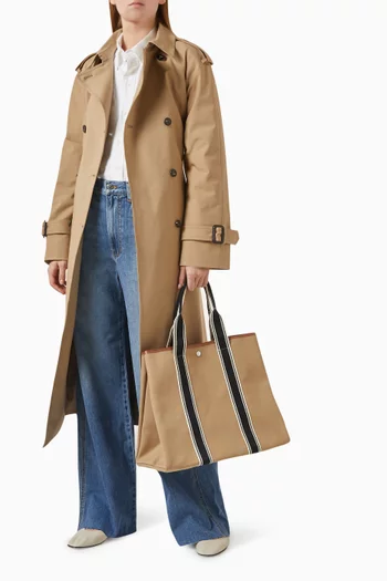 Large Traversée Tote Bag in Canvas