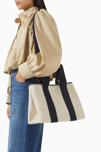 Medium Traversée Tote Bag in Canvas