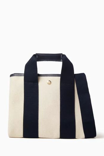 Small Traversée Tote Bag in Oxford Canvas