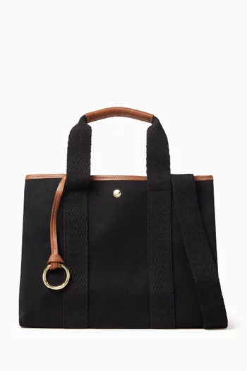 Medium Traversée Tote Bag in Verneuil Canvas