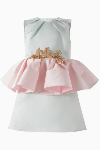 Peplum Ruffle Barika Dress