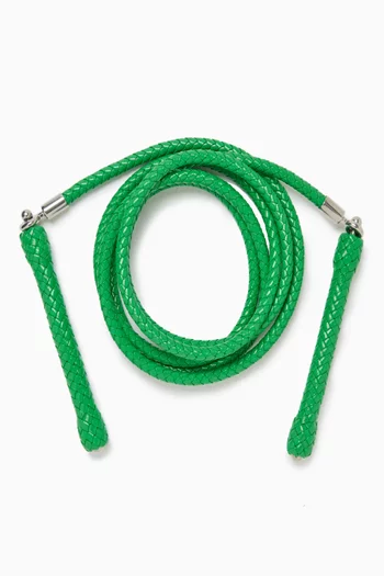 Skipping Rope in Intrecciato Nappa Leather