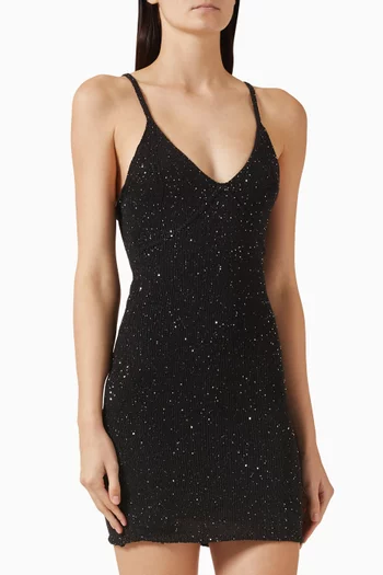 Delilah Sequin-embellished Mini Dress