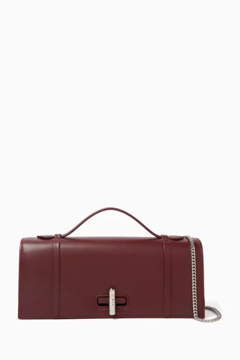 May Clutch Bag in Leather