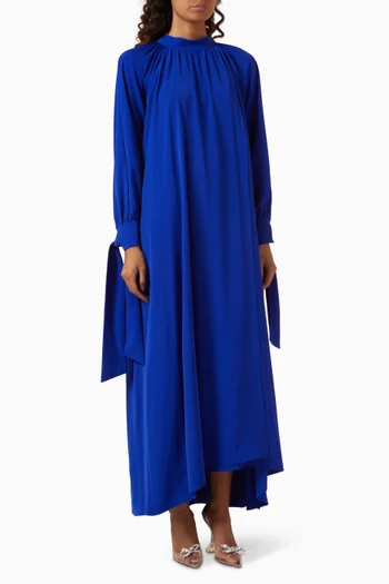 Envelope-cut Dress in Satin