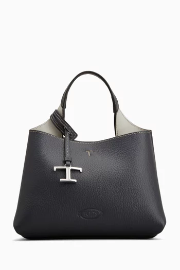 Micro Top-handle Bag in Leather
