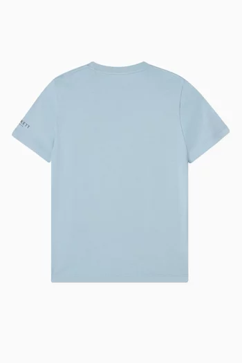 تي شيرت بطبعة قارب بثلاثة أشرعة قطن جيرسيه