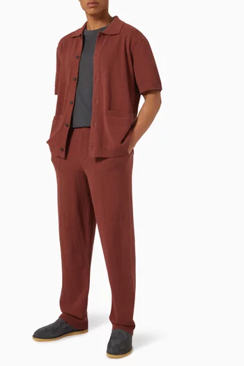 Textured Pants in Knit