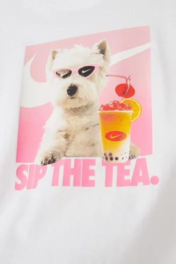 تي شيرت بعبارة Sip The Tea
