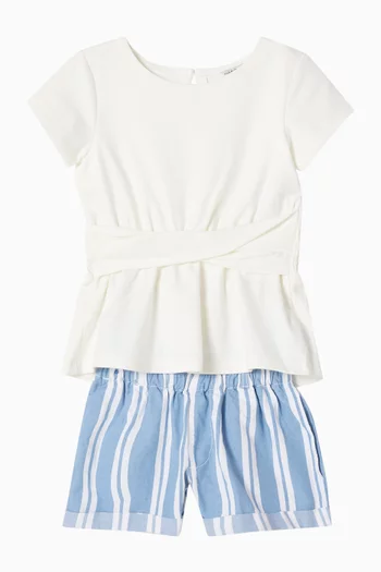 شورت دينم مخطط 