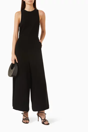 Wide-leg Jumpsuit in Crepe