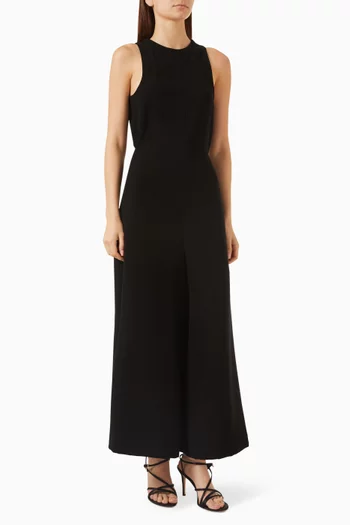 Wide-leg Jumpsuit in Crepe