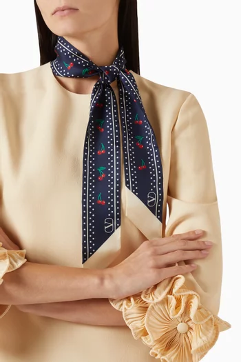 Cherryfic Bandeau Scarf in Silk