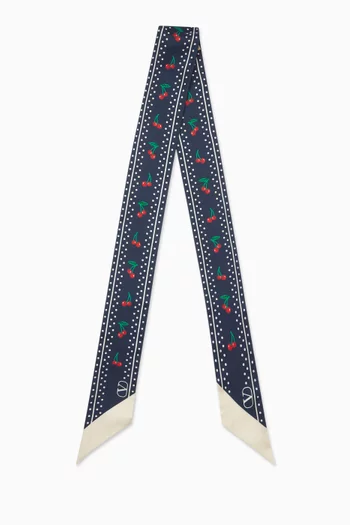 Cherryfic Bandeau Scarf in Silk