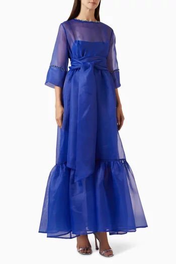 Beatrice Maxi Dress in Organza