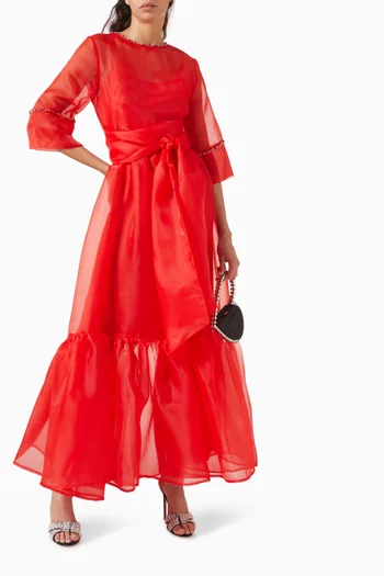 Beatrice Maxi Dress in Organza