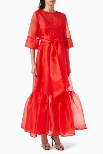 Beatrice Maxi Dress in Organza