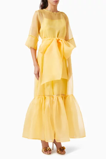 Beatrice Maxi Dress in Organza